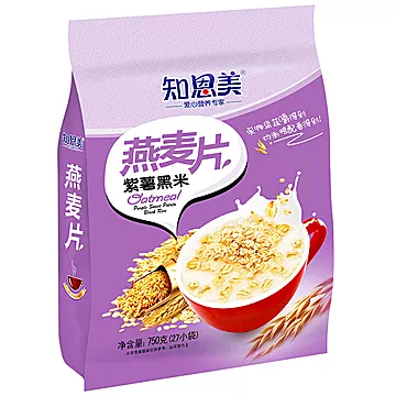 早餐即食冲饮燕麦片紫薯黑米燕麦片750g