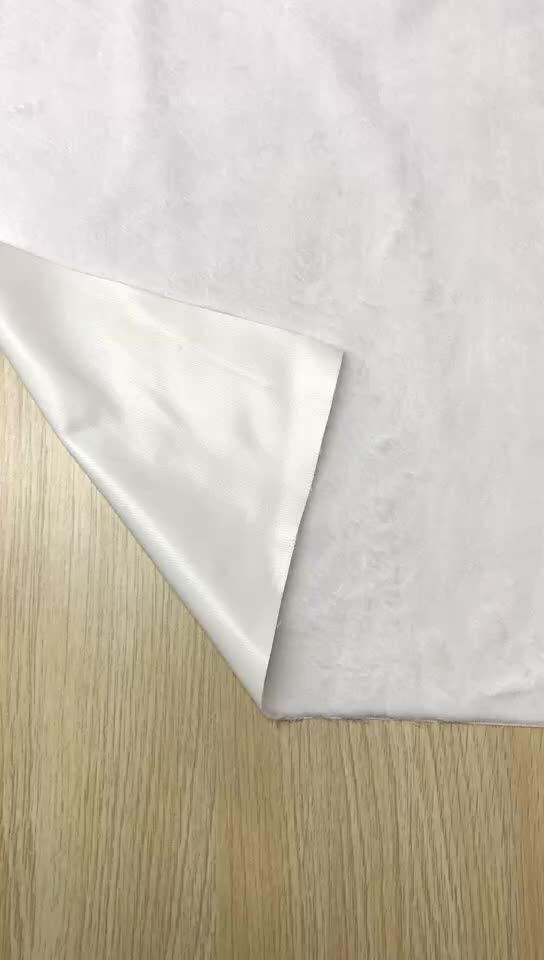 Coral Fleece Polyester Breathable Waterproof Laminated Fleece Fabric