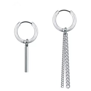 BT防弹少年团朴智旻同款耳坠男韩国嘻哈长款耳链耳环无耳洞耳夹女