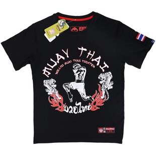 柔猴ROLLHO泰拳播求短袖T恤UFC运动MMA格斗老虎拳手武林风运动男