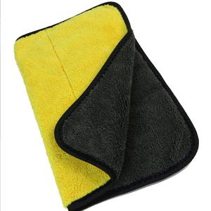 2条5条双面加厚车用洗车毛巾吸水抹布汽车专用多功能擦车布不掉毛