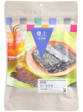 香港楼上韩国海苔夹心脆30g杏仁