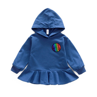 女童秋冬装连衣裙女宝宝纯棉加绒加厚保暖卫衣裙子韩版幼儿园衣服