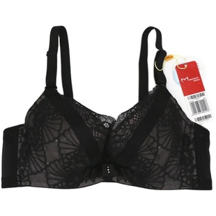 美思内衣新款薄膜聚拢侧收副乳性感软钢圈两排扣女文胸AB杯FC0242