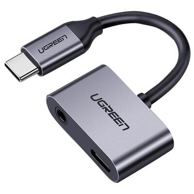 绿联typec耳机转接头充电安卓