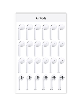 苹果AirPods耳机贴纸恶搞整蛊微博同款国外恶作剧贴纸不干胶趣味