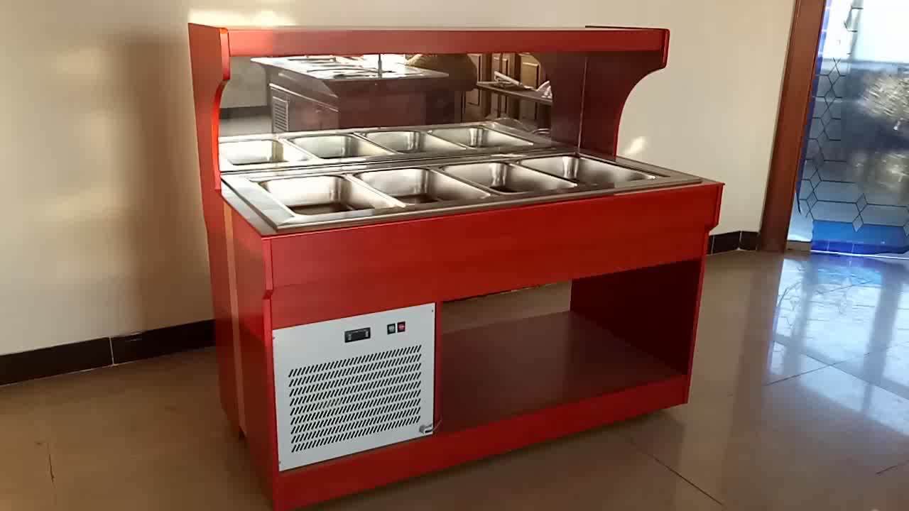 Elegant Design Cooling Salad Bar / Restaurant Equipment Mp1570fl4