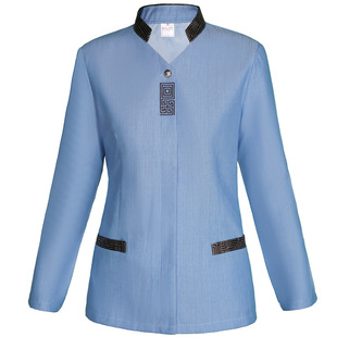 酒店客房保洁服长袖医院保洁阿姨家政物业保洁工作服冬季双层套装