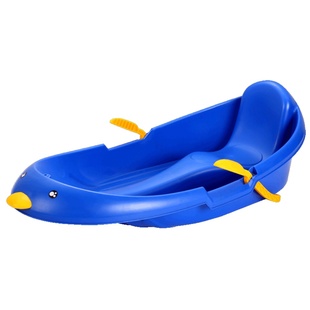 加厚耐磨双人滑雪板儿童滑草板成人小孩滑冰板坐板雪爬犁雪橇车圈