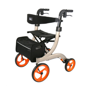 富士康铝合金老年人购物车可坐行走便携助行器轻便老人手推车代步