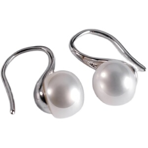 淡水大珍珠耳钉耳环女925纯银气质韩国简约复古赫本耳坠耳饰品