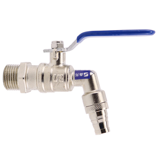 黄铜阀门水龙头铜热水嘴铜水咀热水龙头4分6分快开水嘴球芯水咀