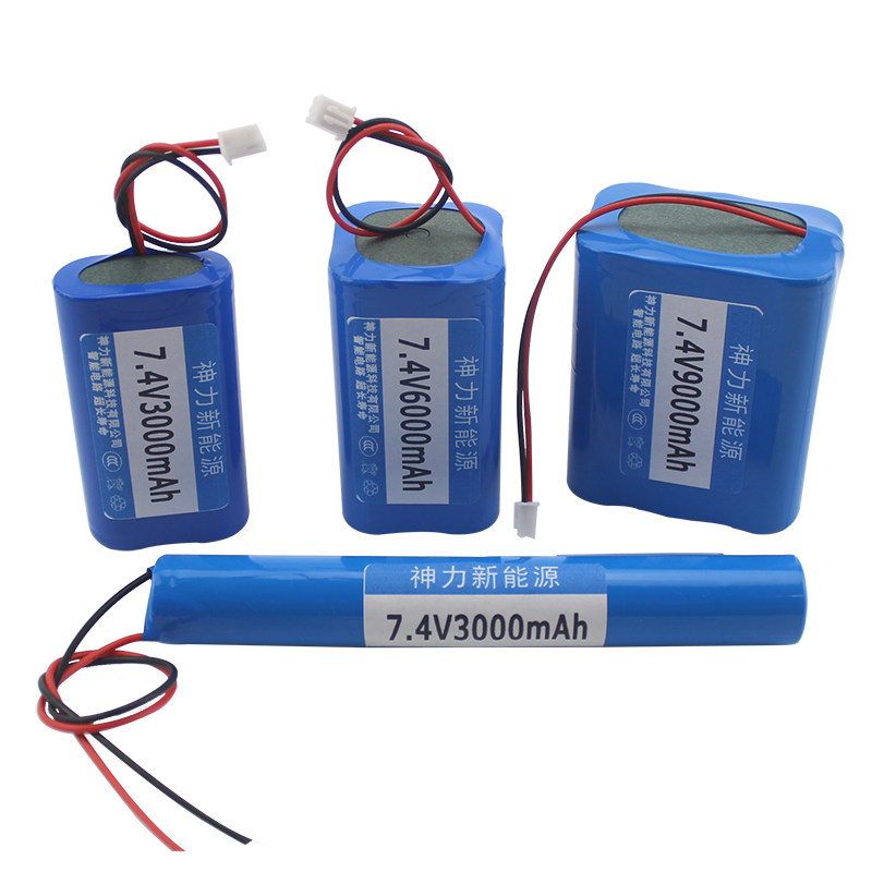 3.7V大容量12V18650锂电池组7.4v扩音器广场音响视频太阳能LED灯