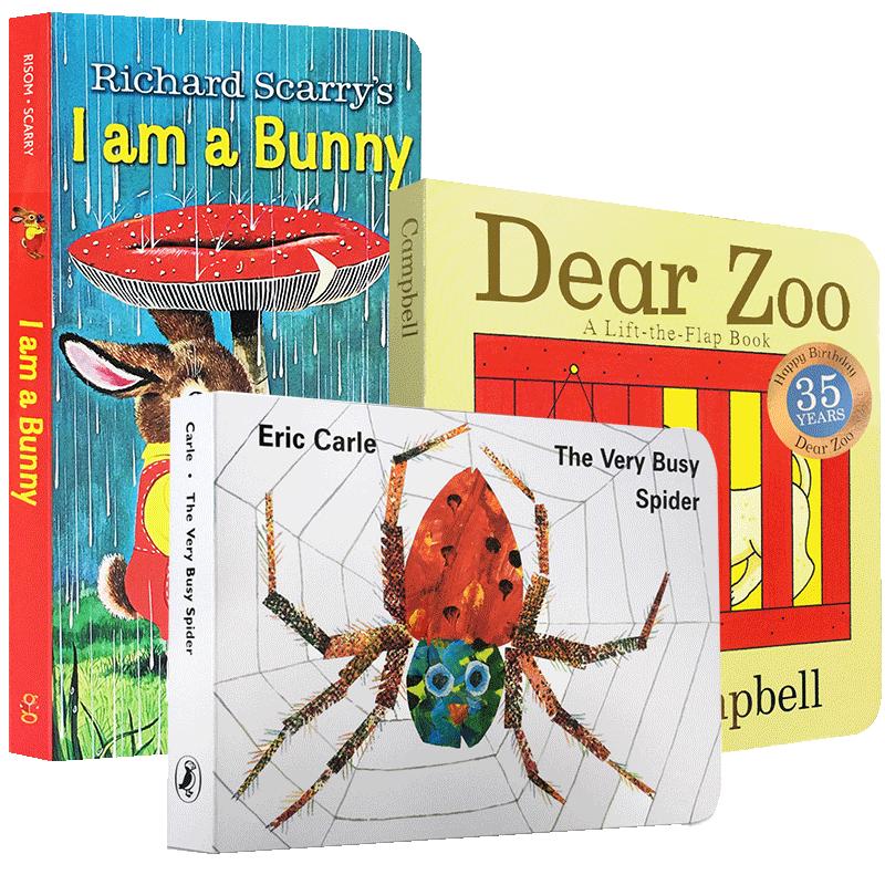 英文原版进口wheels on the bus color zoo i am a bunny低幼绘本纸板书吴敏兰书单推荐故事书启蒙认知儿童阅读学习英语训练送音频