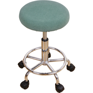 吧台凳套罩圆转椅椅套圆形椅子套美容美发店圆坐垫保护套升降椅套