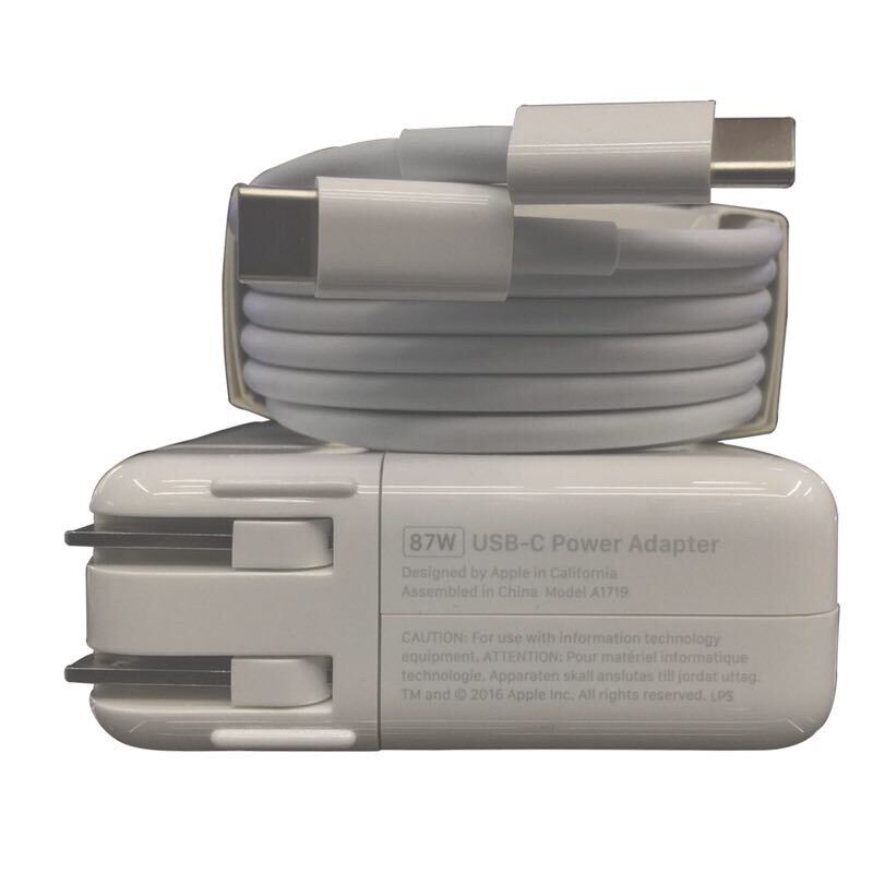 苹果Macbook Pro15英寸A1707笔记本原装电源适配器A1719充电线87W