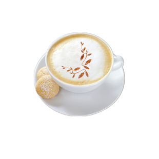 不锈钢咖啡拉花模具加厚印花模糖粉筛喷花模咖啡木糠布丁撒粉模具