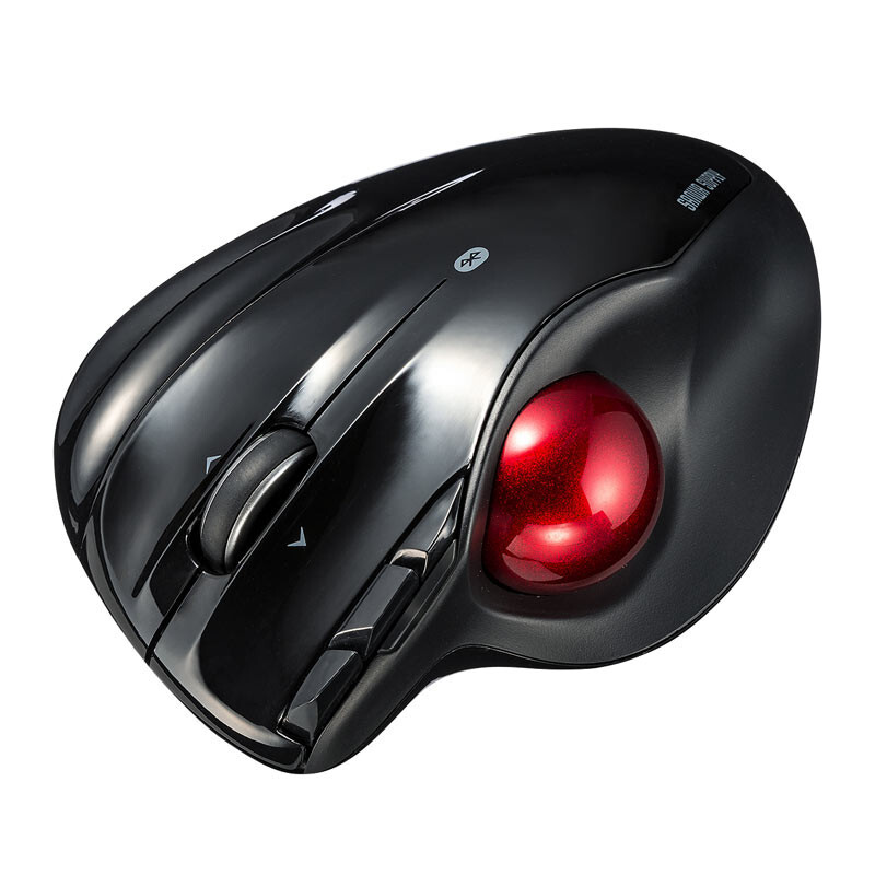 日本SANWA 无线蓝牙大鼠标轨迹球健康设计制图CAD美工调色BTTB1BK
