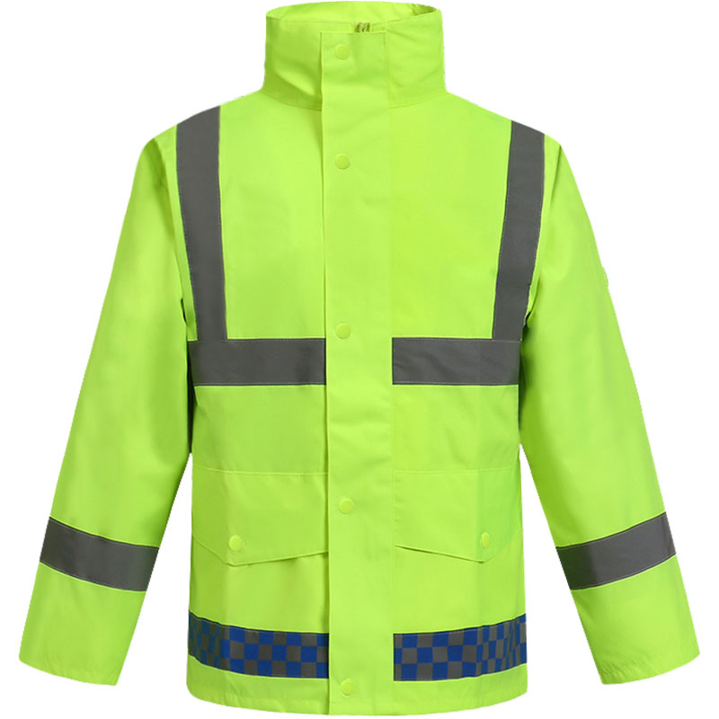 反光雨衣电动摩托车骑行安全衣服高速道路交通防雨水工作服男