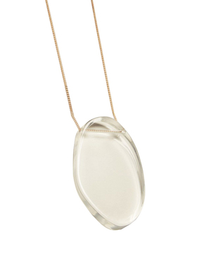 不规则造型设计长款毛衣链