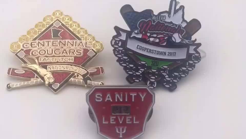 Soft Enamel Lapel Pins,Can Slide Sports Metal Lapel Pins Buy Baseball