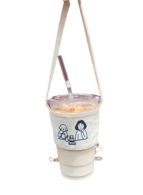 ins杯套帆布棉麻定制网红环保