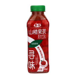 华旗山楂果茶400mlx6瓶装未加蔗糖经典原味果肉饮料