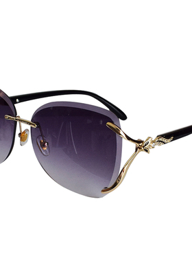 琪妍新款镶钻圆脸长脸韩版太阳镜