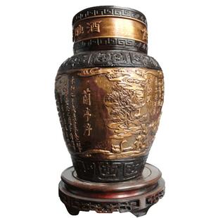 古越龙山绍兴黄酒花雕酒 兰亭序5L浮雕酒糯米酒 收藏纪念酒