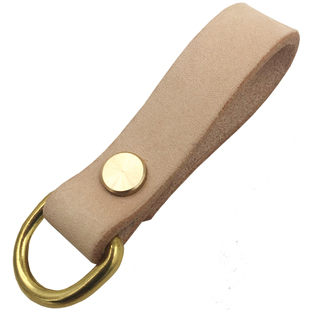 腰挂钥匙扣头层植鞣原色牛皮纯铜挂环复古休闲纯手工真皮钥匙挂扣