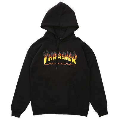 【限定】thrasherbbq烧烤帽衫