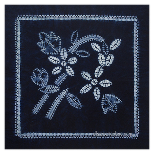 云南新款大理手工全棉扎染手帕手绢头巾装饰骑行围巾茶具防尘盖布