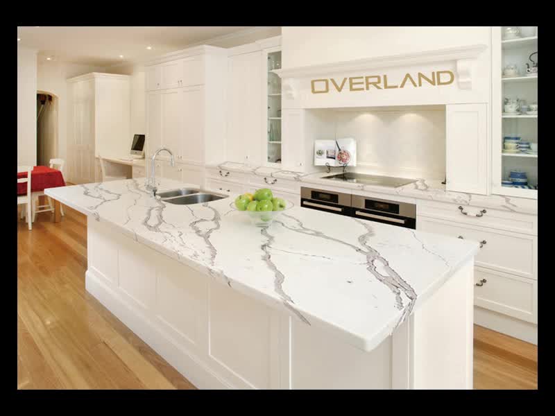 White Galaxy Quartz Countertop With Grey Veins Buy White Quartz