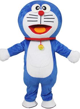 机器猫卡通人偶服装网红人偶服装表演服玩偶服装 叮当猫人偶服装
