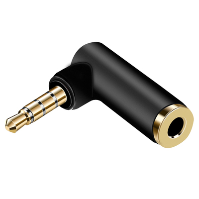 3.5mm转接头公对母l型4节四级