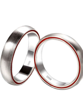 999纯银表白戒指足银隐藏表达爱