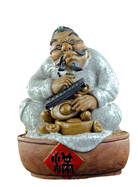 石湾陶瓷大师工艺中式家居门摆件