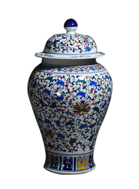 青花瓷陶瓷手工绘画景德镇客厅