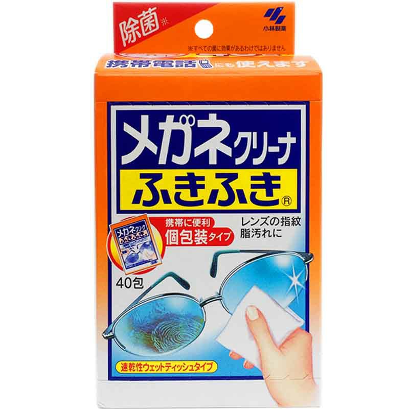 日本进口小林制药手机屏幕相机镜头速干擦镜纸清洁去污湿巾眼镜布