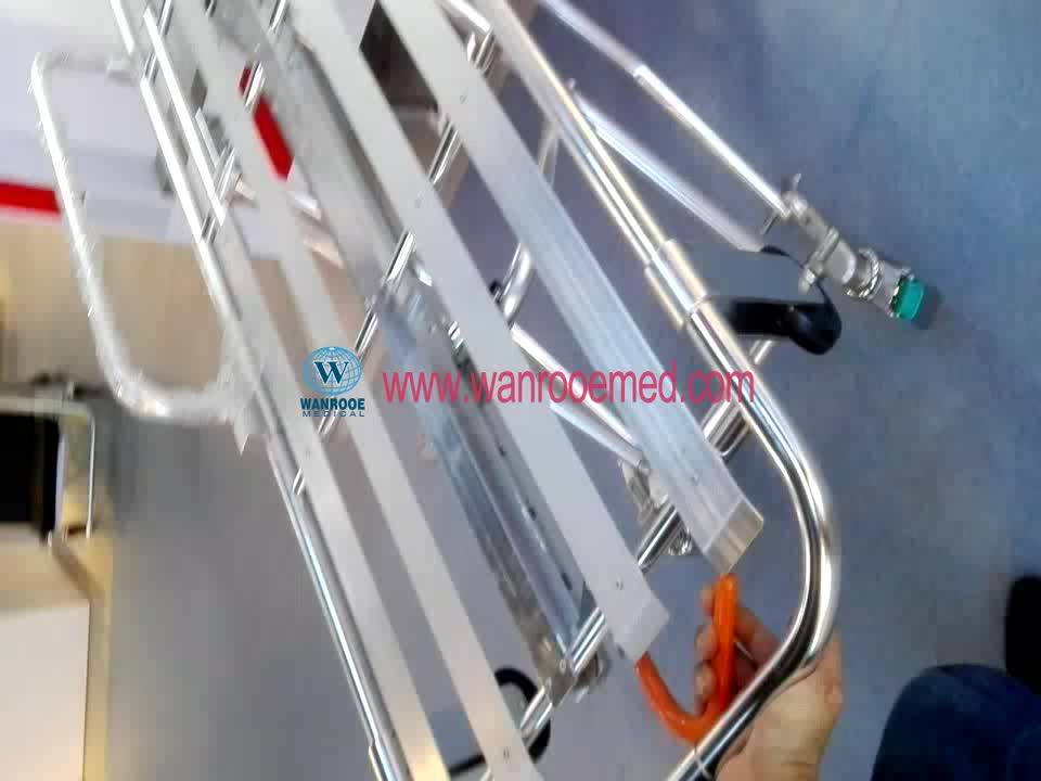 Ga201a Hospital Stainless Steel Concealment Corpse Cart Trolley