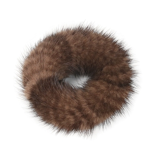 水貂毛发圈毛毛发饰发绳辫绳辫圈头发饰品真毛头饰弹力橡皮绳女生