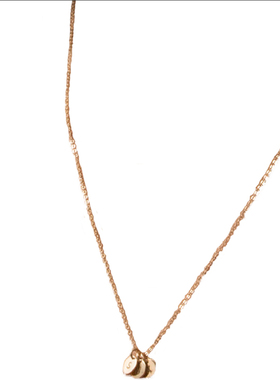 雕刻字母纪念金银色玫瑰金色项链