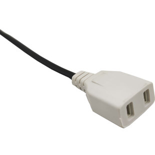 监控两孔公母电源对插头延长线对接头插座防水二脚2孔母插头带线