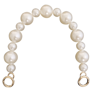 腋下包包手拎带配件珍珠链条diy材料高档大珍珠包链手提替换包带