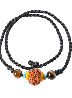 金刚菩提民族风脖子女天珠项链