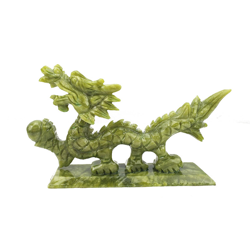 天然镇宅风水摆件书房青龙装饰品