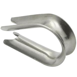 欣冉促销304不锈钢钢丝绳套环保护套三角环夸口鸡心环防锈防腐