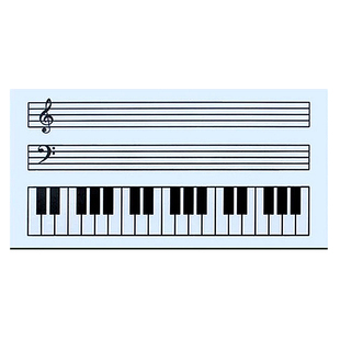 磁性音乐五线谱软白板贴水性笔擦写 教学课件钢琴高低音识谱黑板