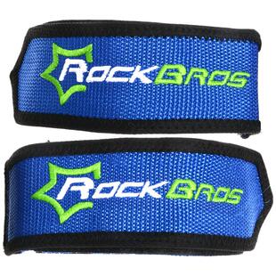 洛克兄弟死飞自行车脚踏板狗嘴套束带脚套绑带束脚带魔术贴 一对