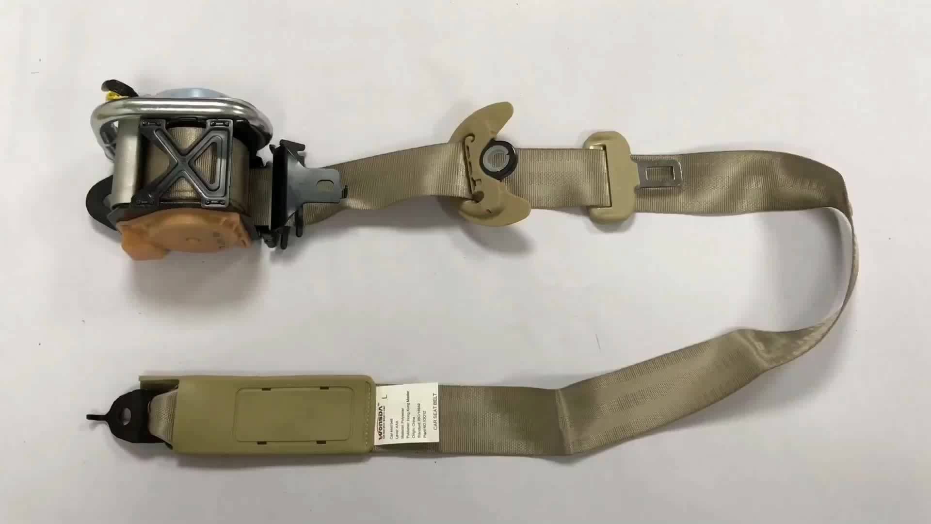 Universal Adjustable 3 Point Safety Seat Belt Gas Generator Tube